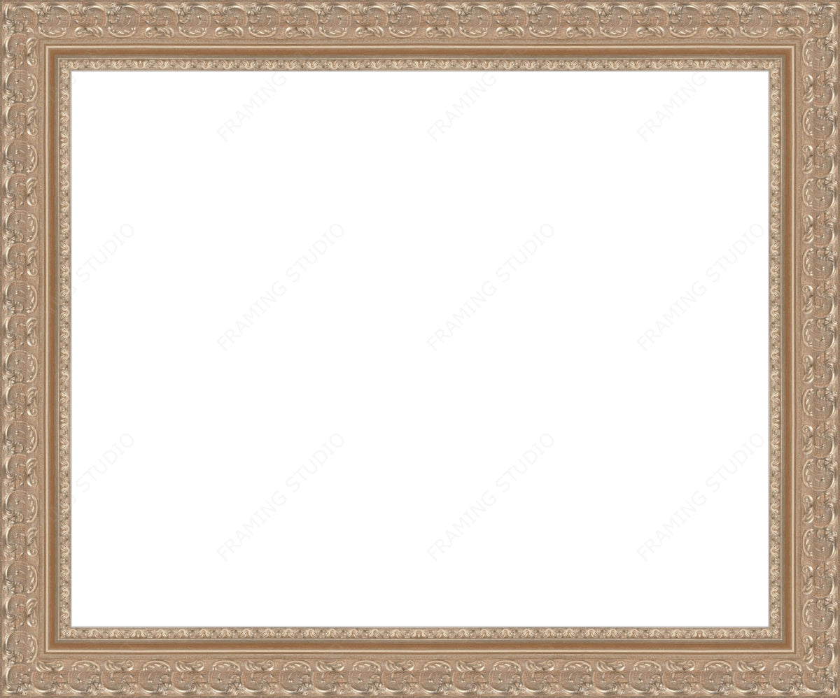 Ornate 2 Inch Pewter Ready Made Picture Frame