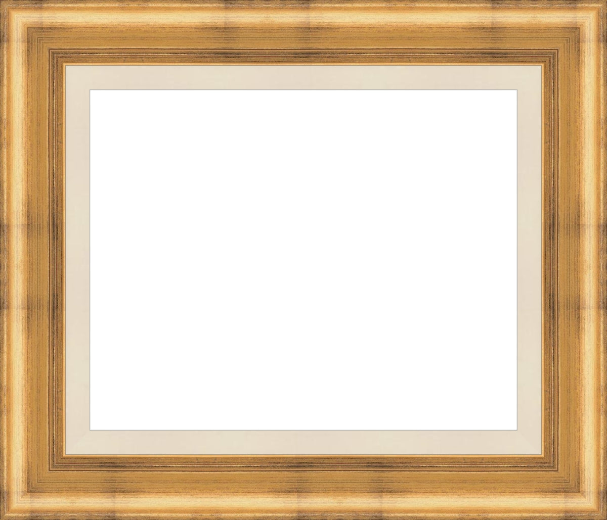 Antique Gold Plein Aire Ready Made Picture frame with Linen Liner