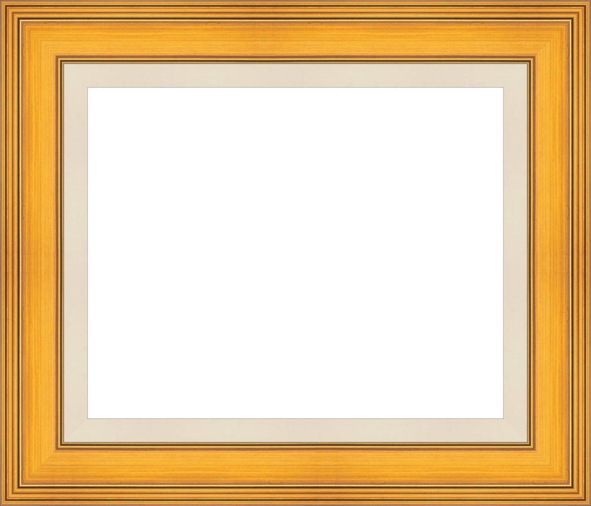 Plein Aire Gold ready made picture frame with Linen Liner